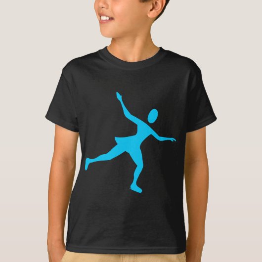 T-shirt Patinage sur glace - Ciel bleu (Devant)