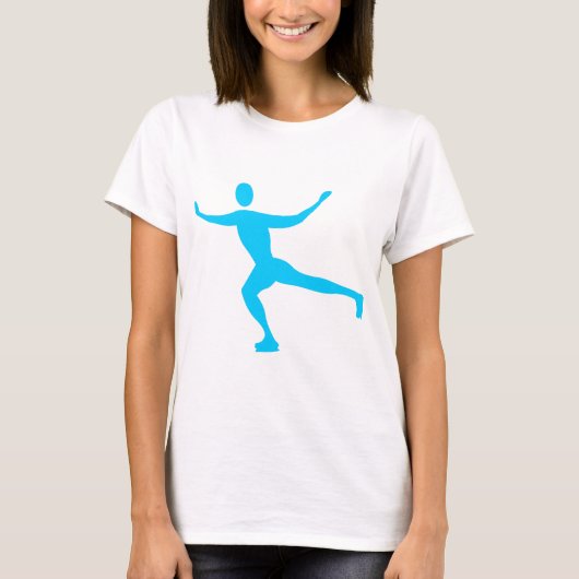 T-shirt Patinage sur glace - Ciel bleu (Devant)