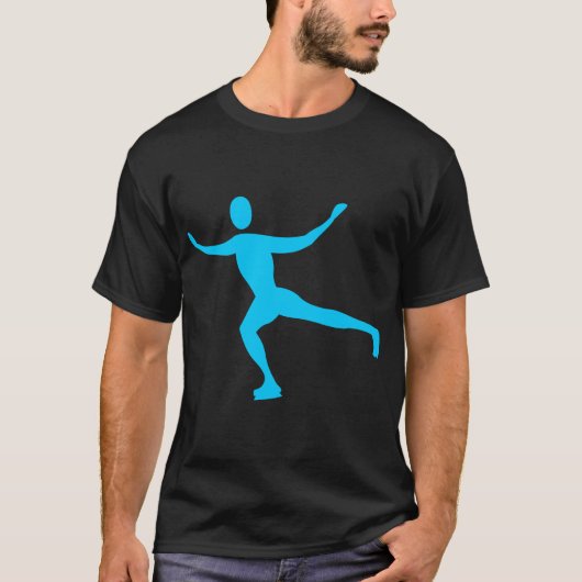 T-shirt Patinage sur glace - Ciel bleu (Devant)
