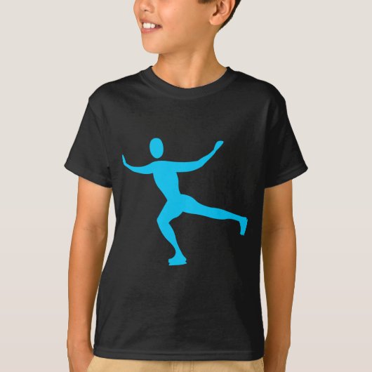 T-shirt Patinage sur glace - Ciel bleu (Devant)