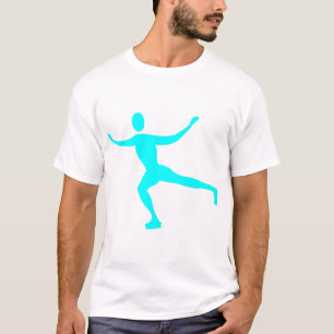 T-shirt Patinage sur glace - Cyan