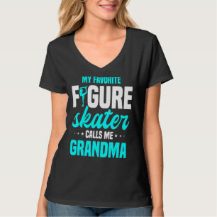 T-shirt Patinage sur glace Grandma Patinage sur glace Pati