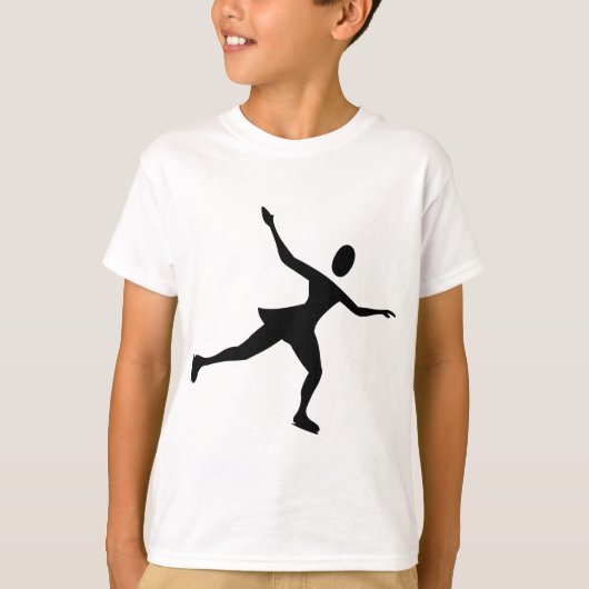 T-shirt Patinage sur glace - Noir (Devant)