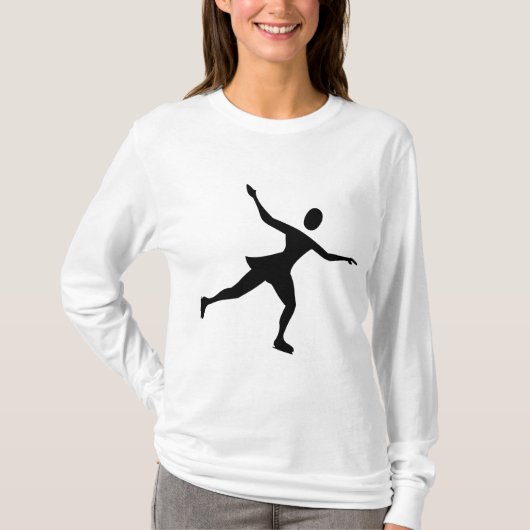 T-shirt Patinage sur glace - Noir (Devant)