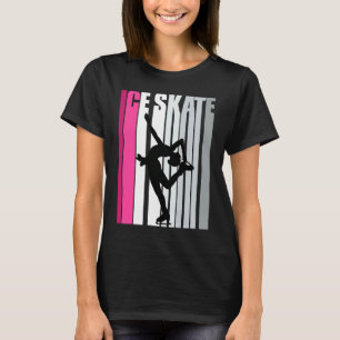 T-shirt Patinage sur glace Rétro Patinage sur glace Rétro