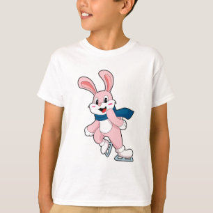 T-shirt Patinage sur glace sur lapin Patins sur glace