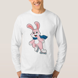 T-shirt Patinage sur glace sur lapin Patins sur glace