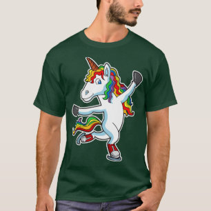 T-shirt Patinage sur glace Unicorne Figure Patinage