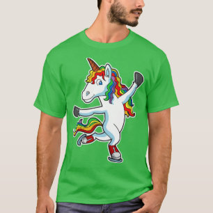 T-shirt Patinage sur glace Unicorne Figure Patinage