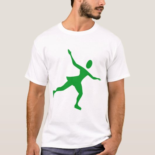 T-shirt Patinage sur glace - Vert herbe (Devant)
