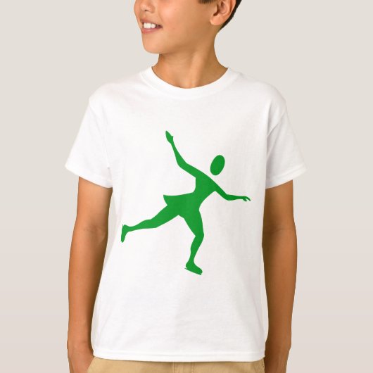 T-shirt Patinage sur glace - Vert herbe (Devant)