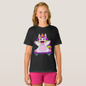 T-shirt Patinage Unicorn (Devant entier)