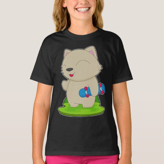 T-shirt Patineur de chat Skateboard (Devant)