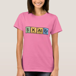 T-shirt Patineur fait d'éléments