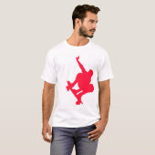 T-shirt Patineur rouge Scarlet (Devant entier)