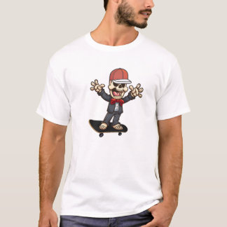 T-shirt Patineur squelette