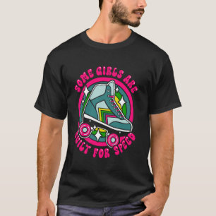 T-shirt Patineuse à rouleaux cool fille de patinage 1970 r