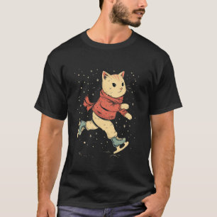 T-shirt Patineuse artistique Cat sur le patinage artistiqu