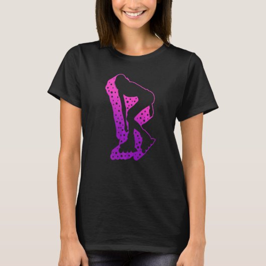 T-shirt Patineuse fille Rollerblading Roller Roller Rol (Devant)