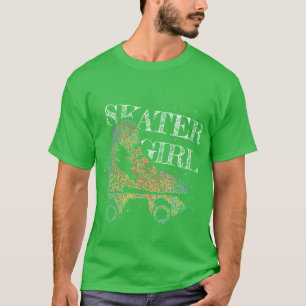 T-shirt Patineuse Rouleuse Roulée Roulée Roulée Figure Pat