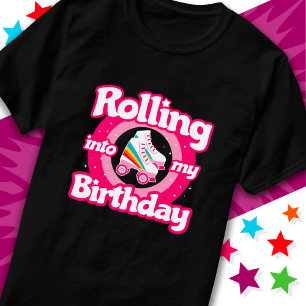 T-shirt Patinoire à rouleaux Patinage Anniversaire Fête Ré