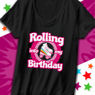 T-shirt Patinoire à rouleaux Patinage Anniversaire Fête Ré