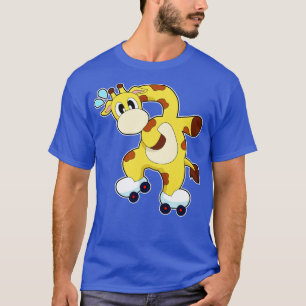 T-shirt Patins à rouleaux de Giraffe Patinage en ligne