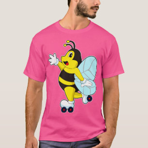 T-shirt Patins à roulettes d'abeille Patinage en ligne
