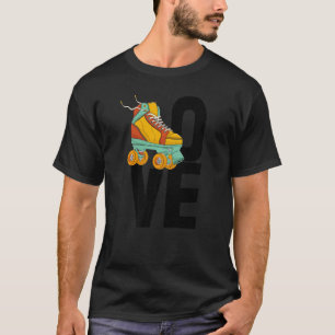 T-shirt Patins à roulettes pour femmes Love Skate Annivers