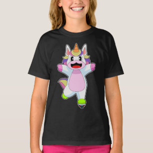 T-shirt Patins en ligne licorne