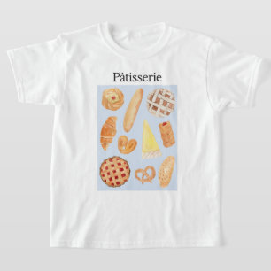 T-shirt Pâtisserie Boulangerie Française Pâtisserie Pain A