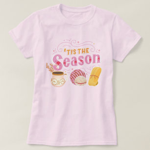 T-shirt Pâtisserie mexicaine Pan Dulce Pink Noël