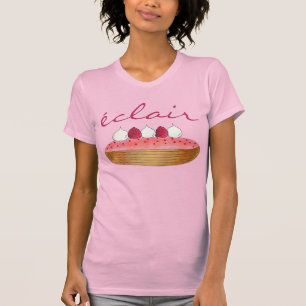 T-shirt Pâtisserie Pâtisserie Pink Eclair French Choux