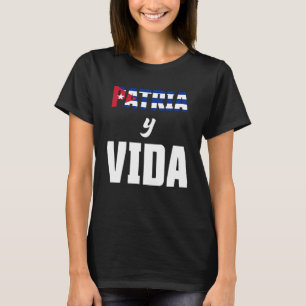 T-shirt Patria Y Vida SOS Cuba Drapeau Libre Cuba