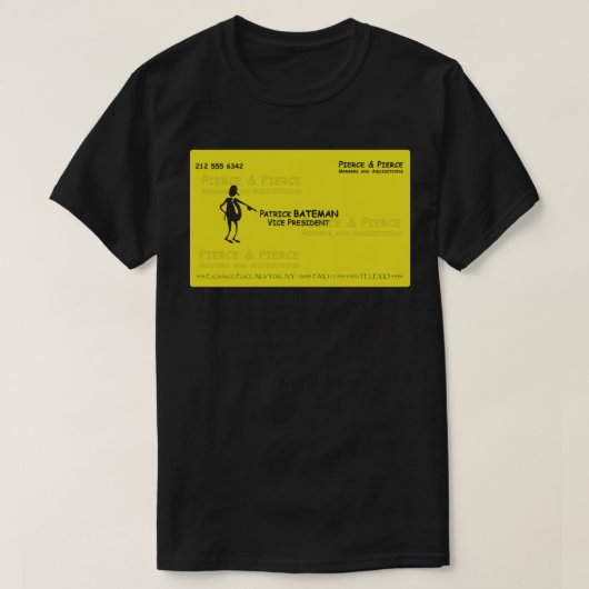 T-shirt Patrick Batemen Comic Sans Business d (Design devant)