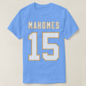 T-SHIRT PATRICK MAHOMES 15 1 (Design devant)