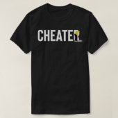 T-SHIRT PATRICK REED CHEATER GOLFER GREEN (Design devant)