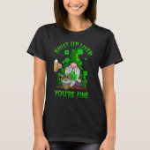 T-shirt Patrick S Day Shut Up Liver Vous Êtes Bien Shamroc (Devant)