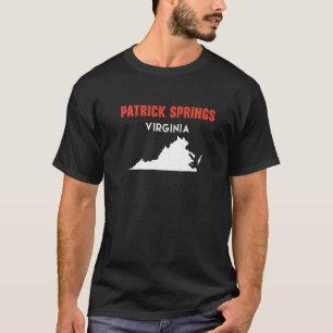 T-shirt Patrick Springs Virginia USA State America Travel