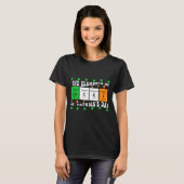 T-shirt Patricks Day Funny Elements Of Lucky Periodic Tabl (Devant entier)