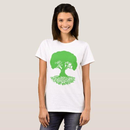 T-shirt Patrick'sCelticIrishTreeofLife-Clover (Devant entier)