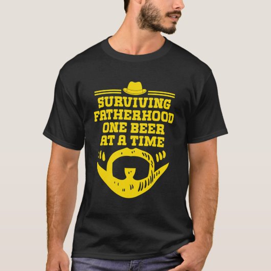 T-shirt Patrie Survivante Une Bière À La Fois Parents Da (Devant)