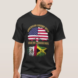 T-shirt Patrimoine Américain Cultivé avec Racine Mexicaine