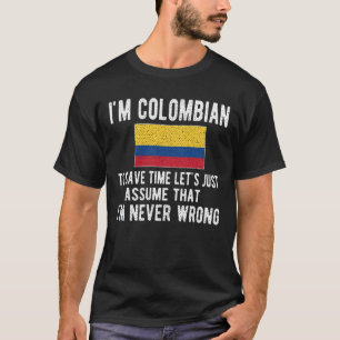 T-shirt Patrimoine colombien Racine le drapeau colombien