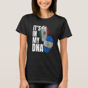 T-shirt Patrimoine de l'ADN du drapeau nicaraguayen et mex