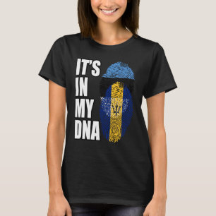 T-shirt Patrimoine De L'ADN Mélangé De La Barbade Et De L'