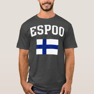 T-shirt Patrimoine Drapeau d'Espoo Finlande