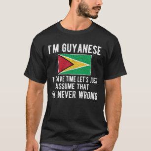T-shirt Patrimoine guyanais Guyanais racine Drapeau guyana