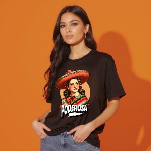 T-shirt Patrimoine hispanique vintage Poderosa Latina Powe