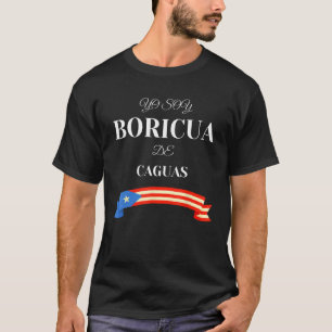 T-shirt Patrimoine Hispanique Yo Soy Boricua De Caguas Pue